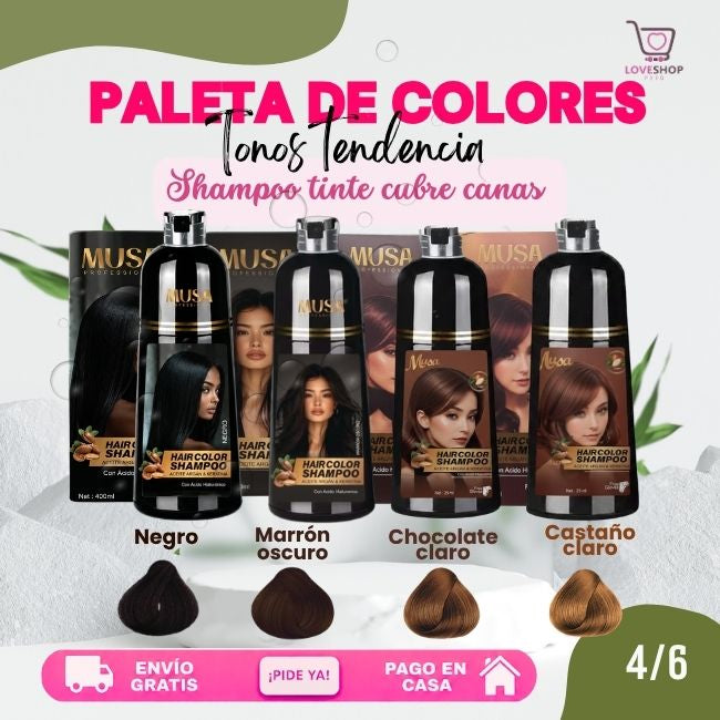 TRIO ANTICANAS+ANTICAÍDA+ANTICASPA (SHAMPOO TINTE 400 ML + SHAMPOO ROMERO 500 ML + ACONDICIONADOR 500 ML)