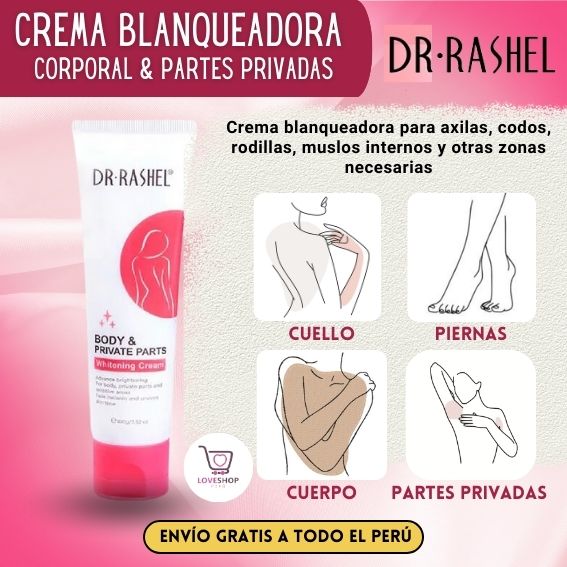 CREMA BLANQUEADORA CORPORAL & PARTES PRIVADAS DR RASHEL