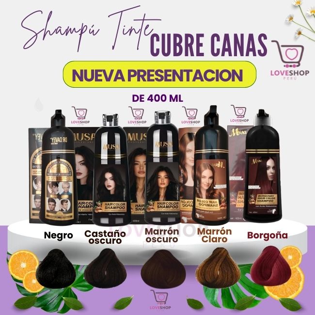 SHAMPU TINTE CUBRE CANA DE 400ML