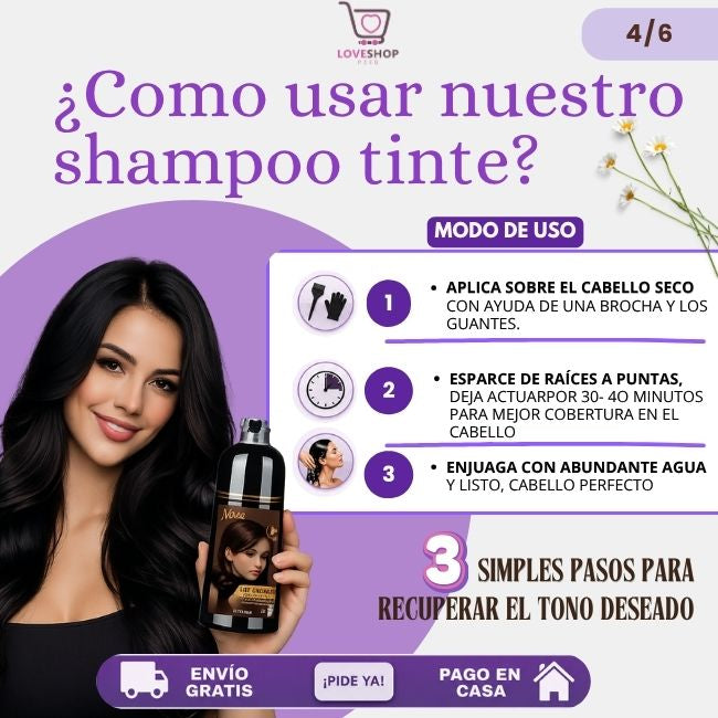 SHAMPU TINTE CUBRE CANA DE 400ML
