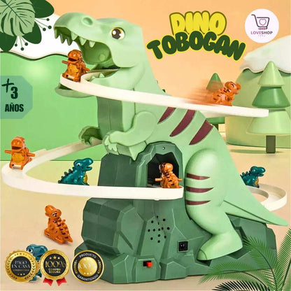 🎄🦖JUGUETE DINO TOBOGÁN + MINISAURIOS RODANTES🦖💥