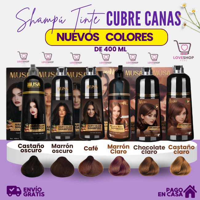 SHAMPU TINTE CUBRE CANA DE 400ML