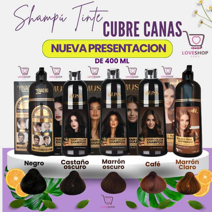SHAMPU TINTE CUBRE CANA DE 400ML